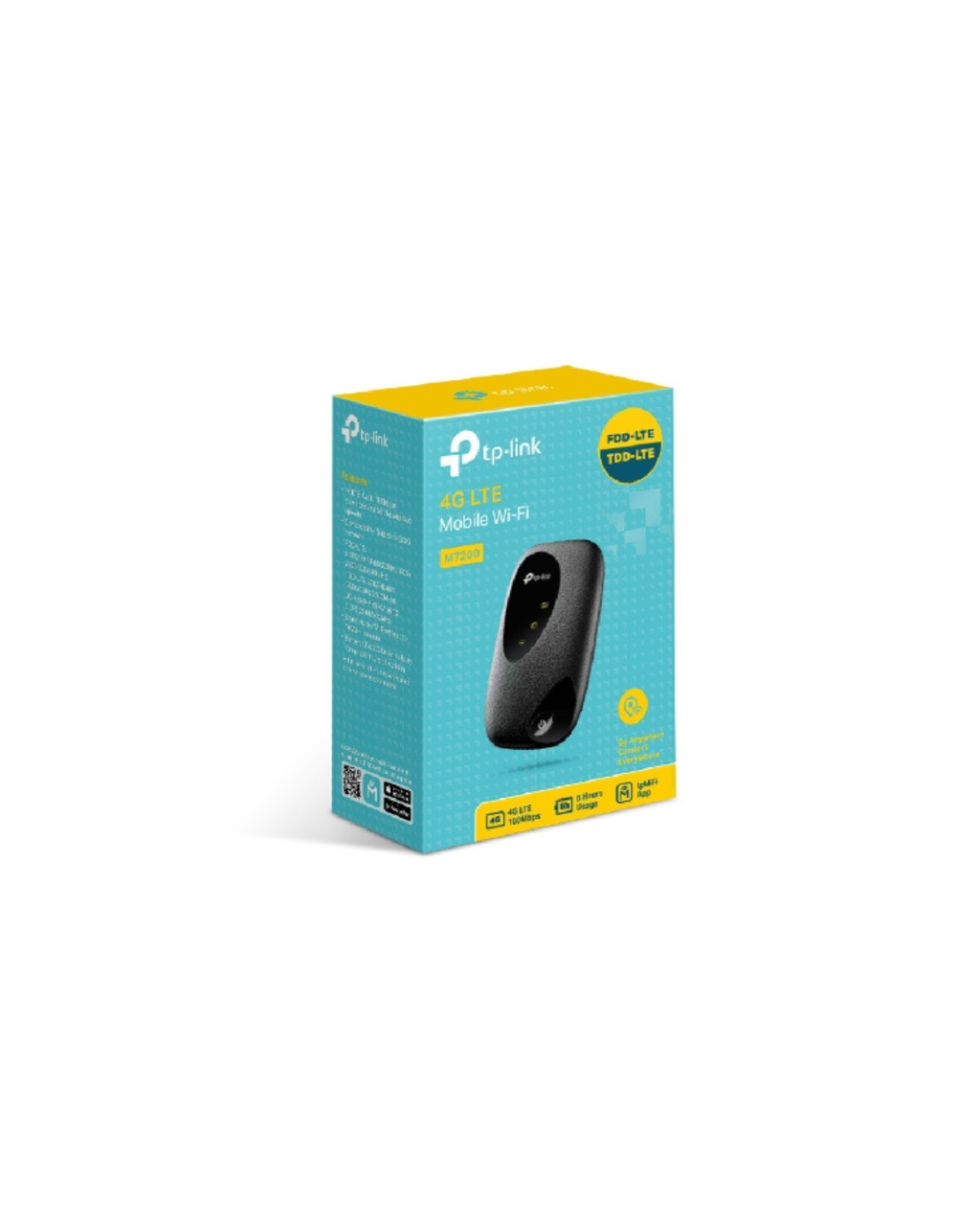 TP-Link M7200 4G LTE Mobile Wi-Fi Router – Portable Pocket WiFi Hotspot | 150Mbps | Up to 10 Devices