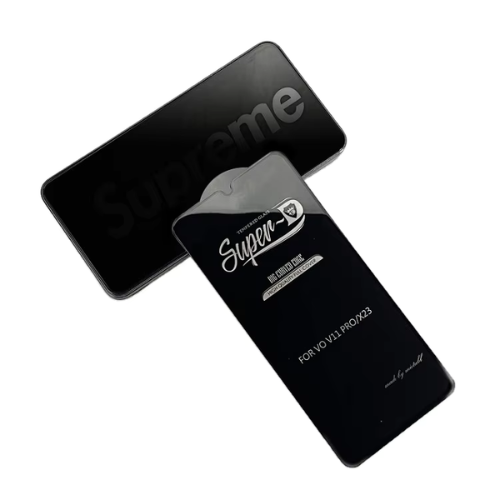 Black rectangular product with 'Supreme' branding on a white background