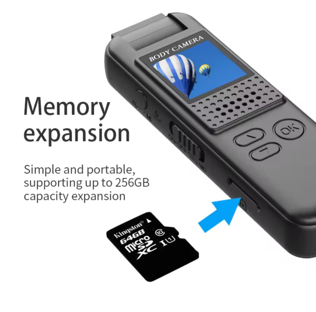 Body Camera Mini Pocket Camera FHD Sports Action Camera Rotating 180° Outdoor Bicycle Recorder Camcorder