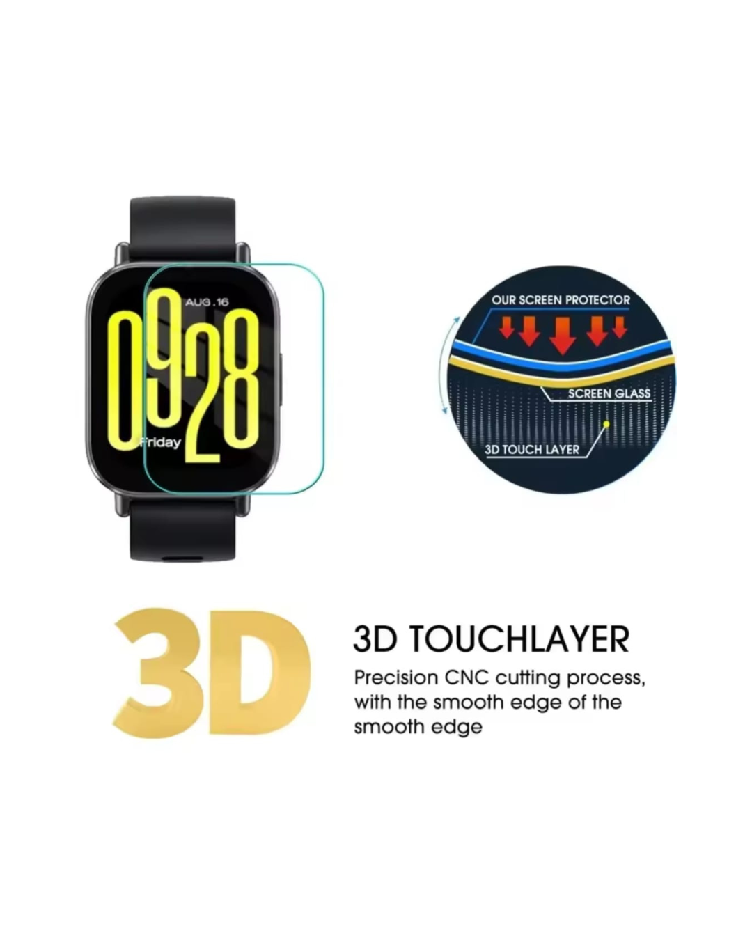 Xiaomi Redmi Watch 5 Lite / Active Screen Protector – Premium Clear Protection