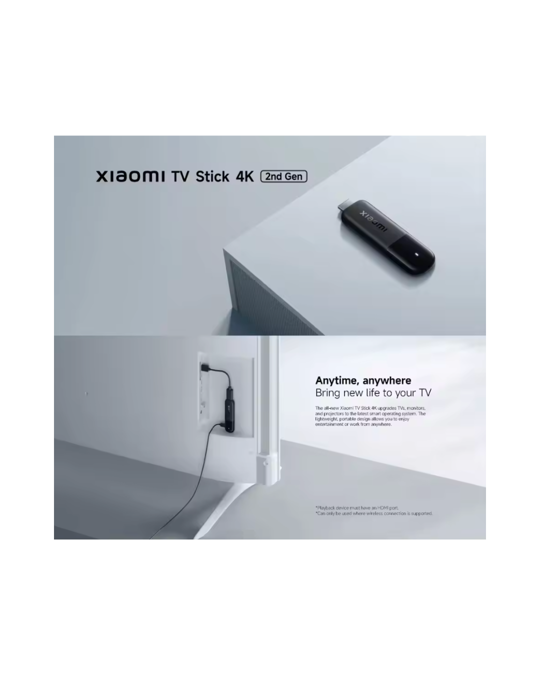 Xiaomi TV Stick 4K (2nd Gen) – Google TV, 4K Streaming, Quad-Core