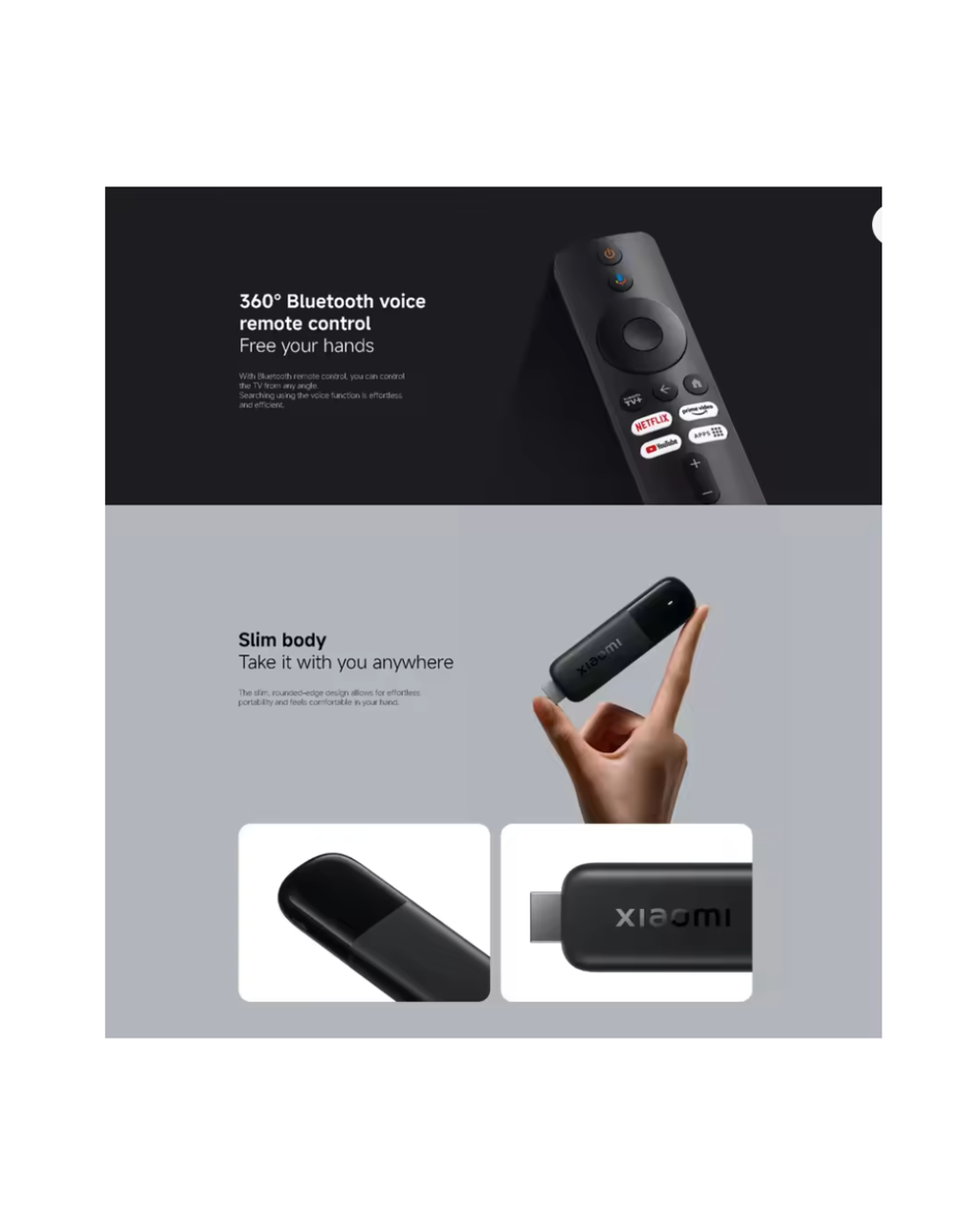 Xiaomi TV Stick 4K (2nd Gen) – Google TV, 4K Streaming, Quad-Core