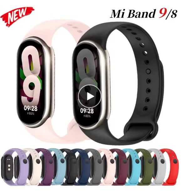 Xiaomi Mi Band 9 8 Official Silicone Strap