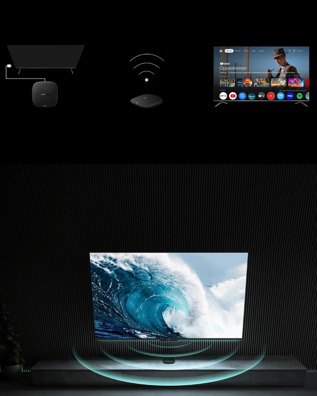 Xiaomi TV Box S (3rd Gen) 4K Google TV | Dolby Vision, HDR10+, WiFi 5, Bluetooth 5.2
