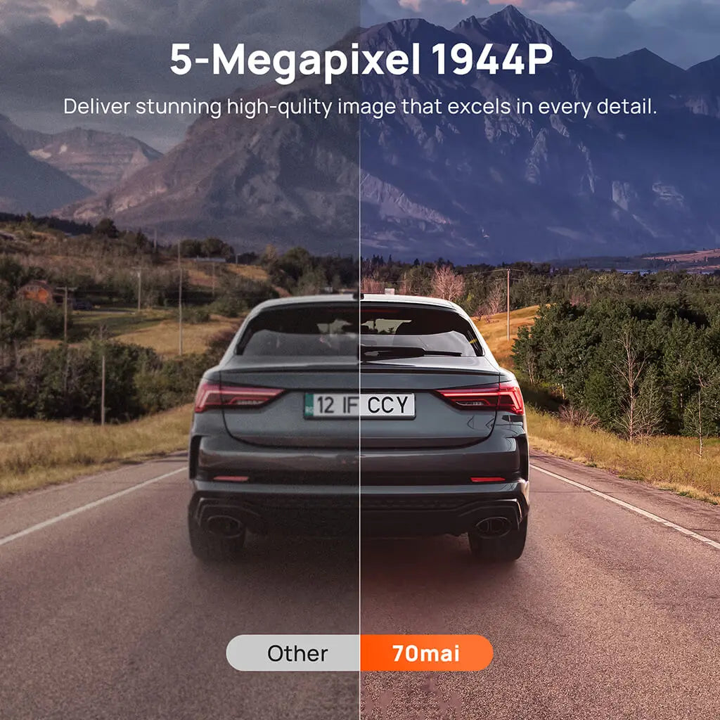 70mai Dash Cam A510 1944P with Sony STARVIS 2 IMX675, Supported With Hardwire Kit 4G Connectivity