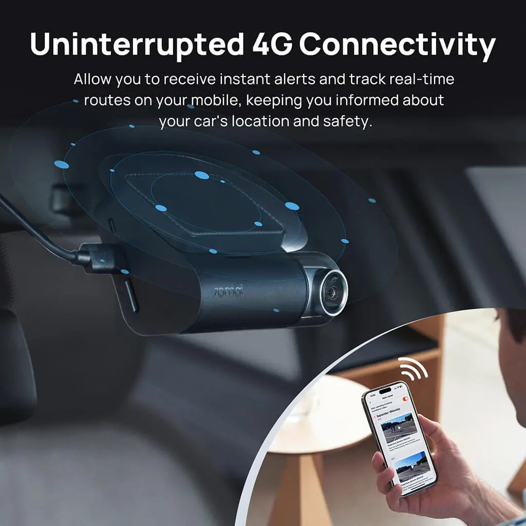 70mai Dash Cam A510 1944P with Sony STARVIS 2 IMX675, Supported With Hardwire Kit 4G Connectivity