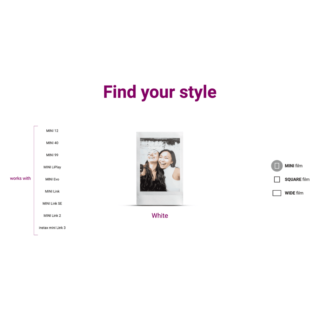 Fujifilm Instax Mini Instant Film 20 Exposures.