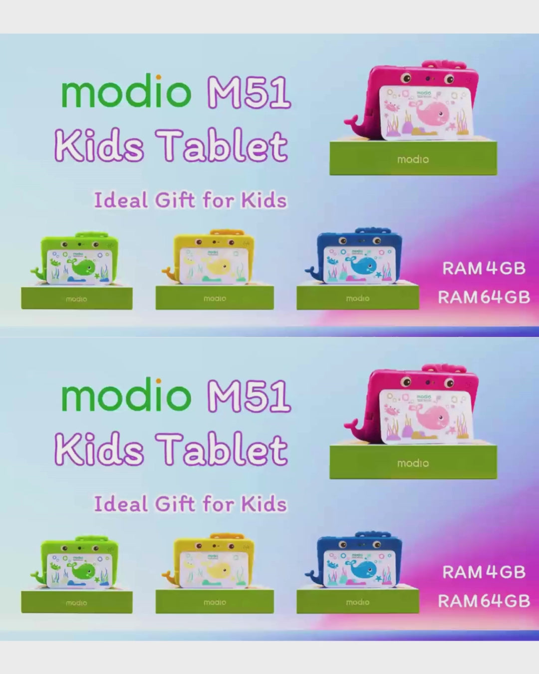 MODIO_M51_5G_WiFi_Android_Tablet_for_Kids_7_inch_Display_3000mAh_Battery_3