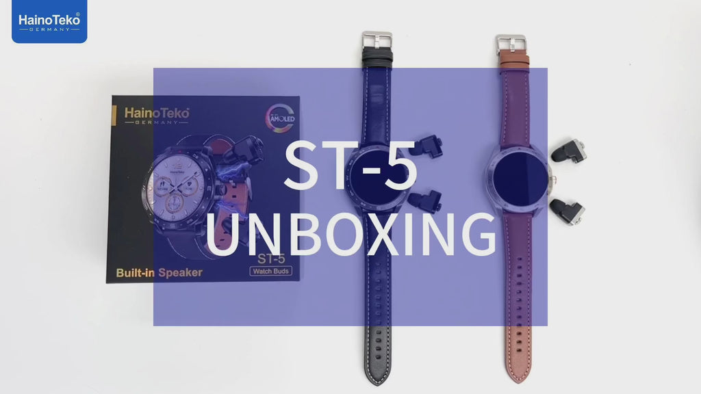 Haino Teko ST-5 Earbuds Smart Watch.