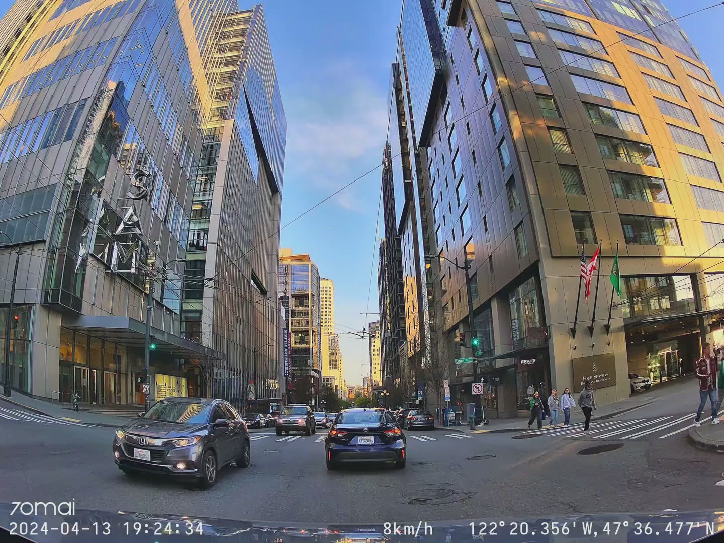 70mai Dash Cam A510 Set 2.7K Dual Camera 4G GPS Sony STARVIS 2