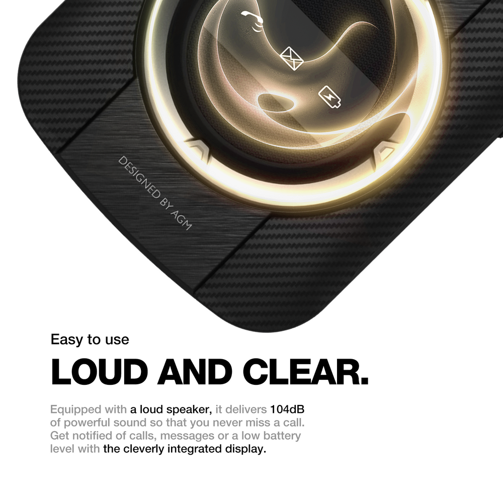 AGM M8 FLIP | 4G Rugged Flip Phone | SOS Side Key | One Click Call | Powerful Speaker | Big Battery