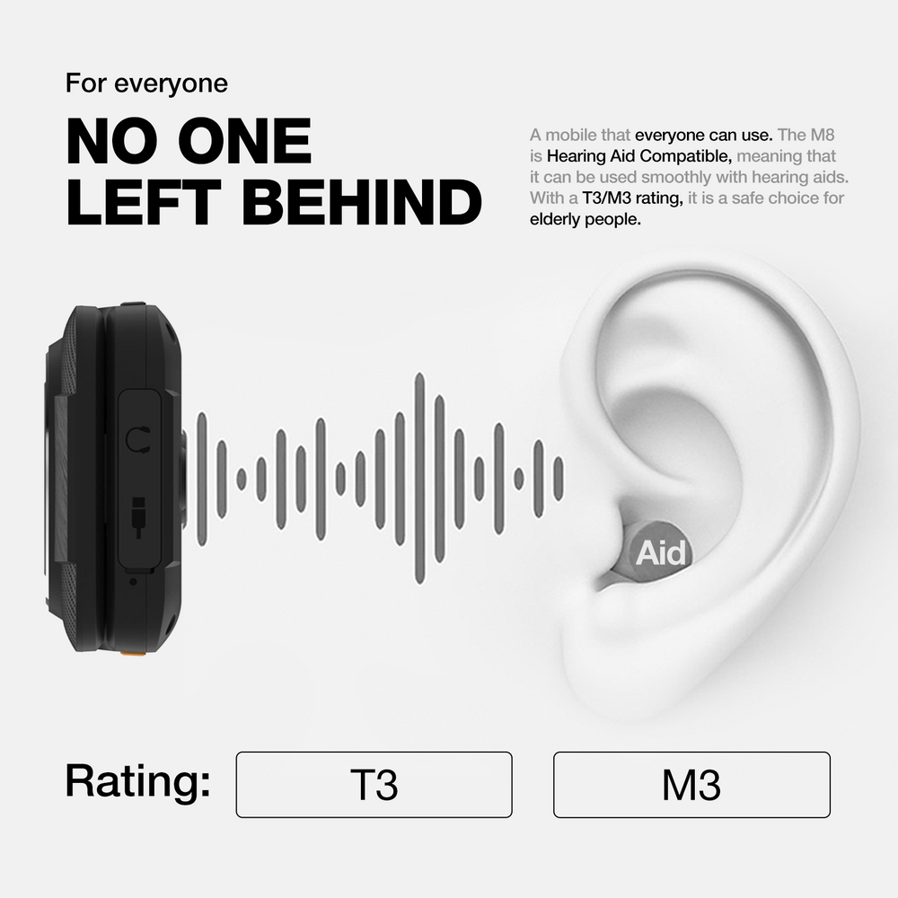 AGM M8 FLIP | 4G Rugged Flip Phone | SOS Side Key | One Click Call | Powerful Speaker | Big Battery price 