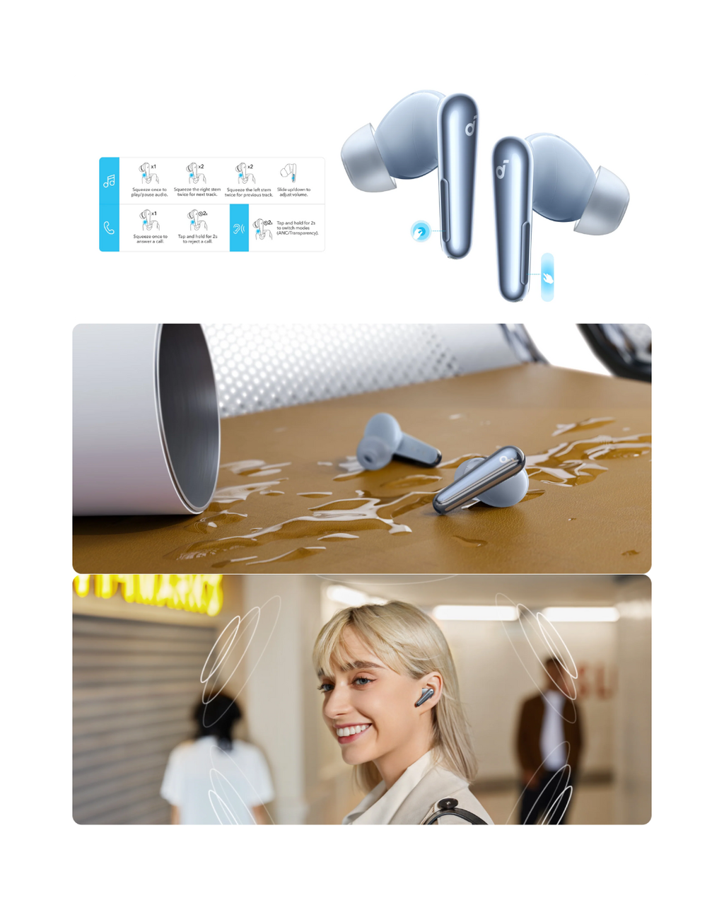 Soundcore Liberty 4 Pro ANC True Wireless Earbuds Adaptive Noise Cancelling Fast Charging